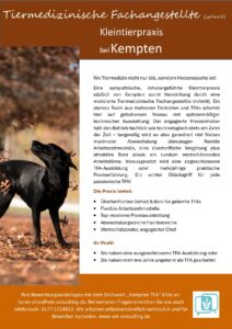 Baden Tierarzt Job Kempten TFA Kleintier